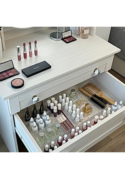 Ayrex Modüler Organizer Set Çekmece İçi Dolap İçi Düzenleyici Organizer Kristal 6'li Set Genel