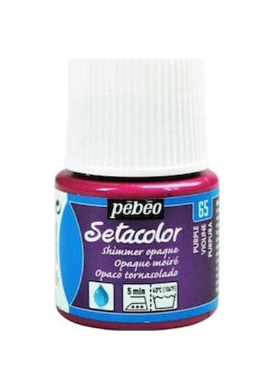 Pebeo Setacolor Shimmer Pırıltılı Opak Kumaş Boyası 39 Amethyst