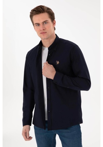 U.S. Polo Assn. Enzogl026y Lacivert Erkek Gömlek Pu-8956 XL