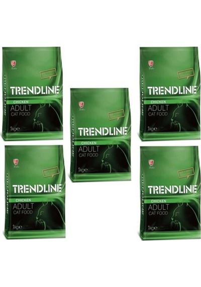 Trendline Tavuklu Yetiskin Kedi Maması 5 x 1 KG