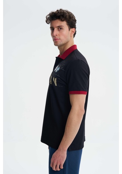 AR-MA Arma Erkek Regular Fit Likralı Pike Polo Yaka Tişört Y27374308601 001