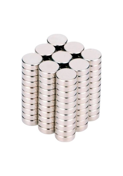 50 Adet Yuvarlak Neodyum Mıknatıs, 5x2 Mm, Güçlü Magnet, N35 Kalite