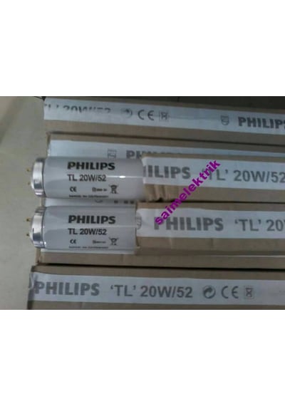 Tl 20W/52 Philips Kuvöz Ampulleri Uv-A 450 Nm