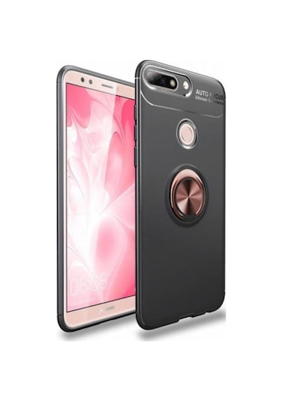 Huawei Honor 7C Kilif Yüzüklü Tam Korumali Silikon Kapak 418751238