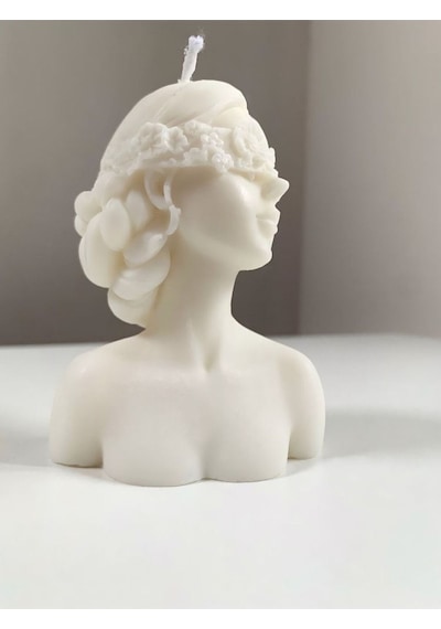 Bernami Mumluk Şamdanpinterest Soya Wax Çiçek Maskeli Kız Mum Diğer