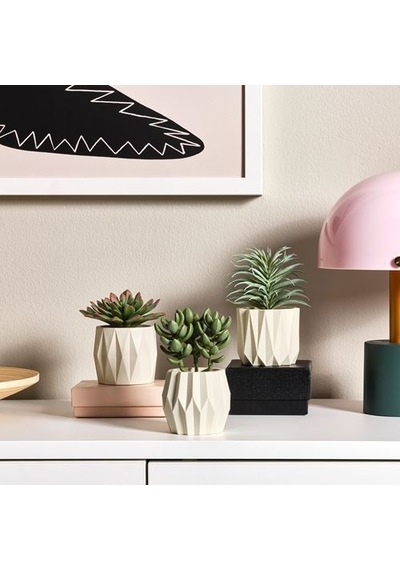 Ikea Fejka Saksılı Yapay Bitki, Yeşil, 3 Adet Kaktüs
