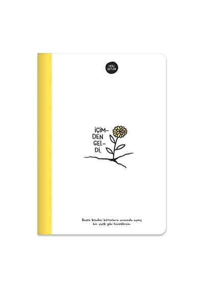 Keskin Color Hisli Şeyler A5 80 Yp. Renkli Sayfa Sarı Çizgili Defter 500641-99