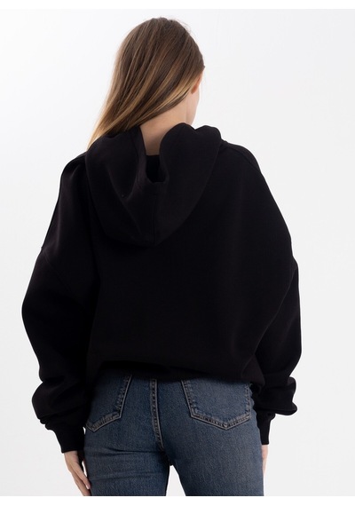 Unisex Yezuş Kapüşonlu Sweatshirt Siyah