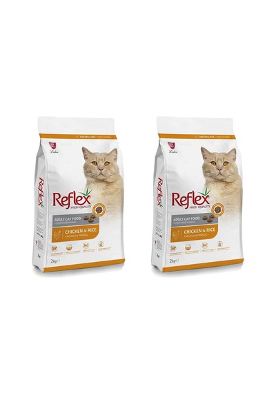 Reflex Tavuklu ve Pirinçli Yetişkin Kedi Maması 2 x 2 KG