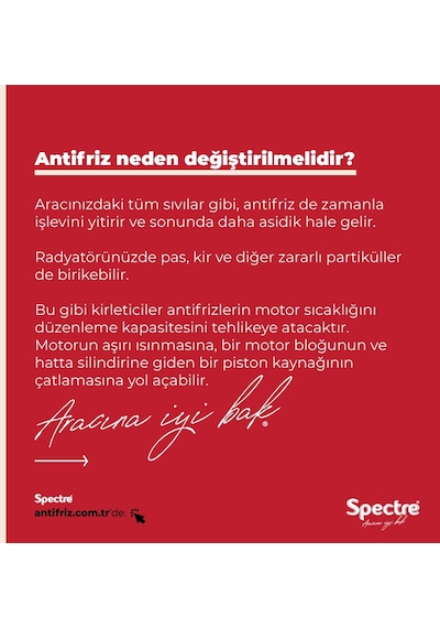 Spectre Mavi Antifiriz -40 Derece 3 Litre Spectre 3 Litre Mavi Antifriz N11.83