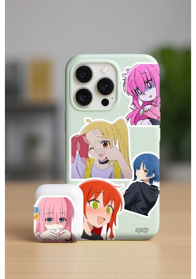 Bochi The Rock Anime Telefon Laptop Bullet Journal Sticker Paketi 25 Adet Çok Renkli