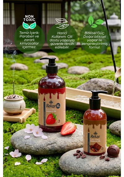 Lüks Vücut Bakım Seti: Doğal Çilek 250ml & Yoğun Çikolata 120ml . Spa Etkisi. - 810265973