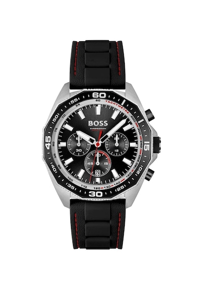 Hugo Boss HB1513969 Silikon Siyah 44 mm Erkek Kol Saati