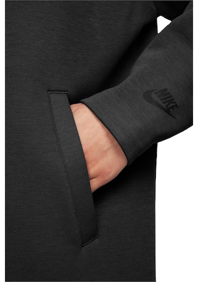 Nike Sportswear Tech Fleece Womens Oversized Duster Jacket Oversize Kadın Uzun Ceket Siyah