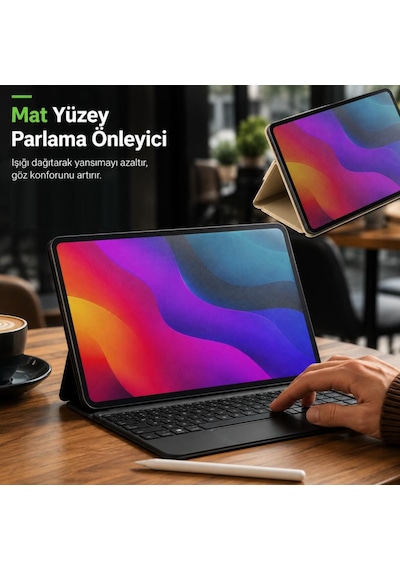 Casper Pad M10 Pro İle  Mat Ekran Koruyucu 12.2 İnç Parmak İzi Bırakmayan Yansıma Ve Parlama Önleyici Koruma, 9h Kırılmaz Esnek Nano Cam