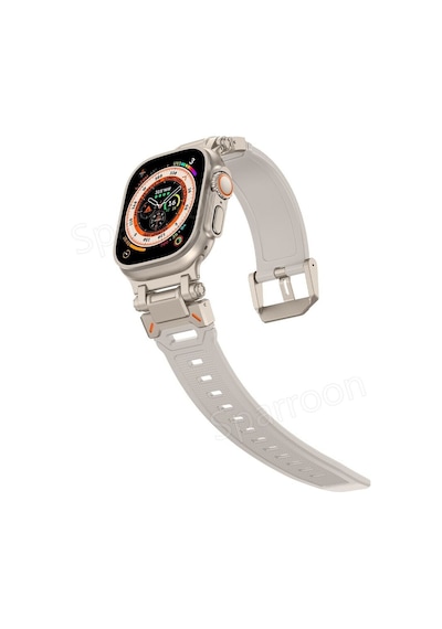 Apple Uyumlu  Watch  7 8 9 45mm Titanyum Metal Bağlantı Kitli Silikon Kordon 101