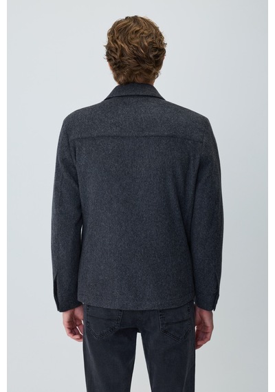 Morven Erkek Füme Trend Yünlü Safari Model Dinamik Fit Gömlek Ceket 27ks022001050 Füme Morven Erkek Füme Trend Yünlü Safari Model Dinamik Fit Gömlek Ceket 27ks022001050 Füme