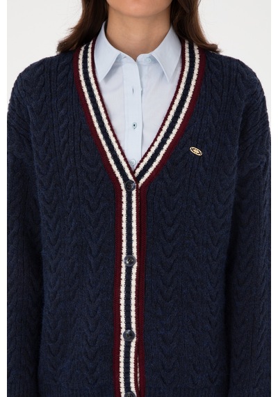 U.S. Polo Assn. U.s. Polo Assn. Kadın Lacivert Hırka Triko 50314775-vr033
