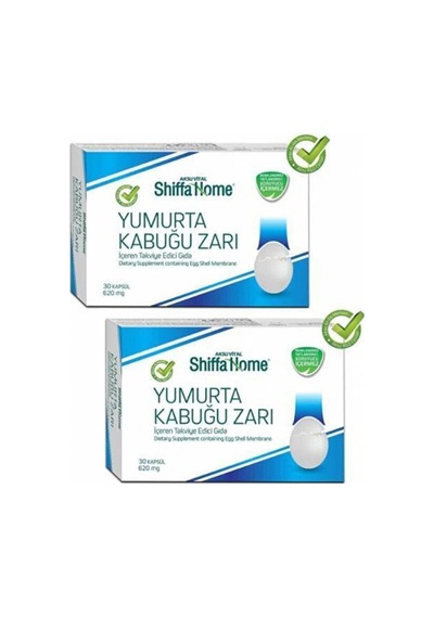 2 Kutu Yumurta Kabuğu Zarı Kapsül Aksu Vital Egg Shell Membrane