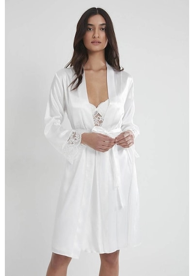 Ceyyiz Pierre Cardin Sütyen Kaplı Sabahlık Gecelik Set 4265