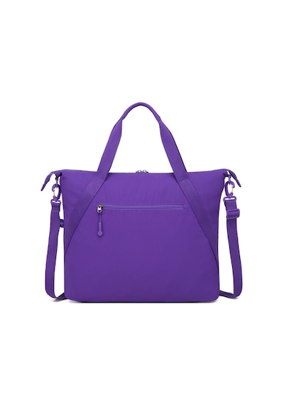 Smart Bags Mikro Poly Kumaş Büyük Boy Kadın Omuz Çantası 3335 Mor