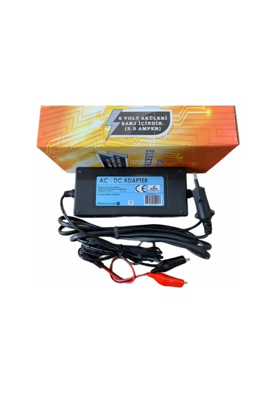 Ataexpress Pilsan Explorer Atv 6v Akülü Araç Için 6 Volt Aküleri Için Adaptör Şarj Cihazı Şarz Aleti 3 5 Amper