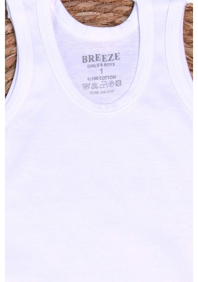 Breeze Erkek Çocuk Atlet Beyaz (3-11 Yaş)