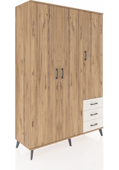 Hyperion Dolap 6 Raflı 3 Çekmeceli Tek Askılı 132x44x195 Çam-... Çam Hyperion Dolap 6 Raflı 3 Çekmeceli Tek Askılı 132x44x195 Çam-... Çam