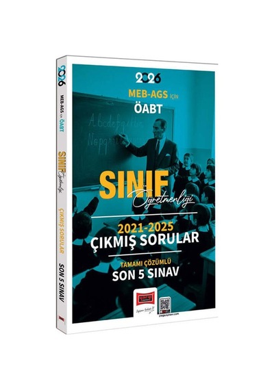 Yargı 2026 Meb Ags İçin Öabt Sınıf Öğretmenliği 2021-2025 Tamamı Çözümlü Son 5 Sınav Çıkmış Sorular
