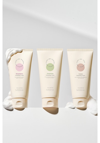 Missha Aydınlatıcı&Canlandırıcı Görünüm Veren Temizleme Köpüğü 172 ML - Creamy Latte (Strawberry)