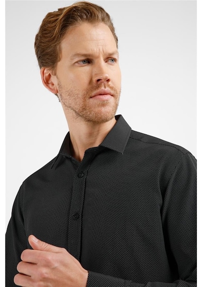 İmza Siyah - Beyaz Kendinden Desenli Sert Yaka Uzun Kol Cepsiz Slim Fit Pamuklu Gömlek 1004255216 Siyah - Beyaz İmza Siyah - Beyaz Kendinden Desenli Sert Yaka Uzun Kol Cepsiz Slim Fit Pamuklu Gömlek 1004255216 Siyah - Beyaz
