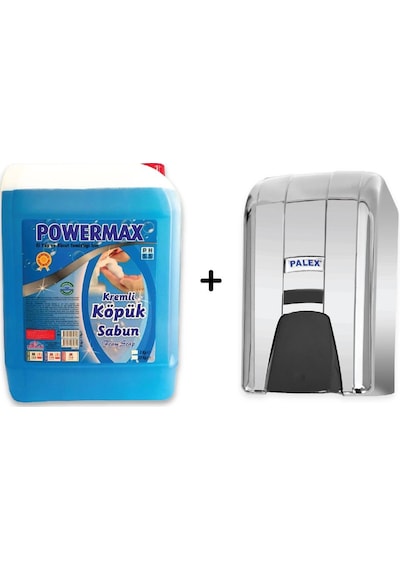 Palex Krom İnter Mini Köpük Sabun Dispenseri + Powermax 5 Kg Köpü