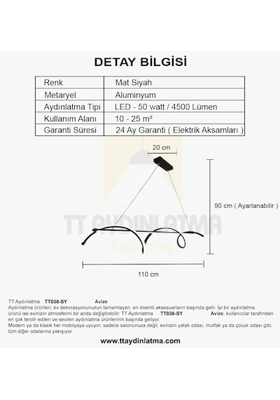 Tt038-sy Tt Aydınlatma Kıvrımlı Masa Üstü Siyah Gün Işığı Led Siyah