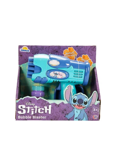 Disney Stitch Bubble Blaster Köpük Tabancası + 500 Ml Solüsyon Hediye Çok Renkli