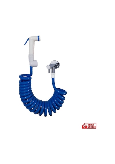 Plasyay Spiral Taharet Matik Hortum Seti 250 CM Mavi