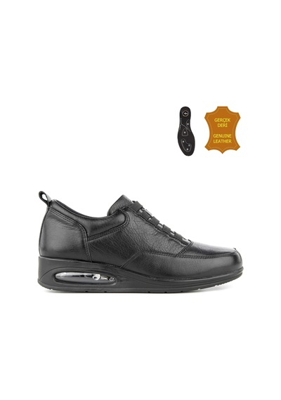 Muya Hanka Airmax-6 Nokta Anatomik Kadın Ayakkabı Siyah Siyah