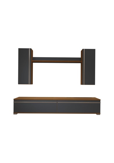 Decoraktiv Eko 7 Mdf Std Tv Ünitesi Tv Sehpası Ceviz - Antrasit