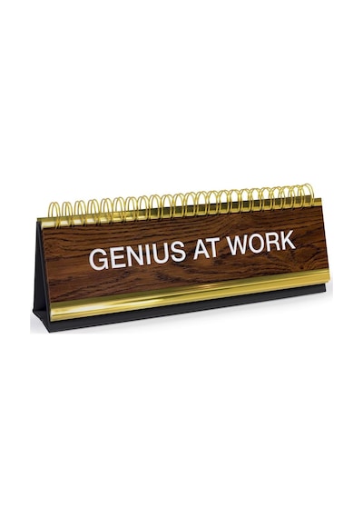 Genuine Fred Daily Masa Plaketi Masaüstü Flip Book, Çeşitli Diğer