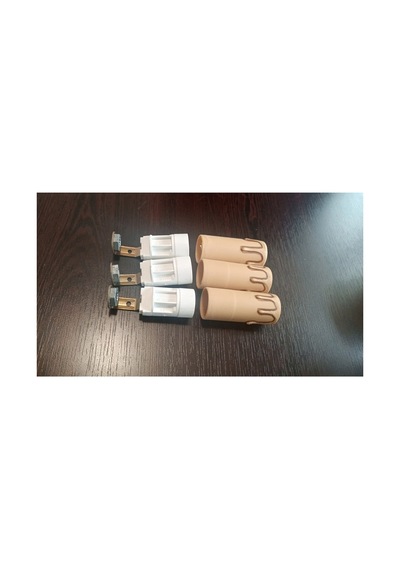Avize Mumluk Şamdan 6.5 Cm Takım Duy Vida Beyaz