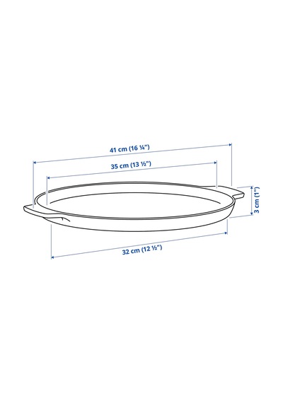 Ikea Havstulpan Pizza Tepsisi 35 Cm Siyah