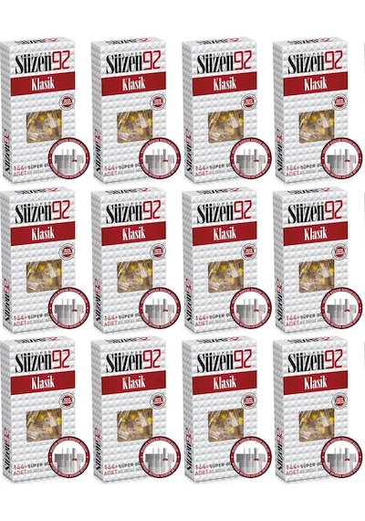 Süzen92 Klasik Sigara Ağızlık Filtresi 1728adet Fırsat 12pk 144