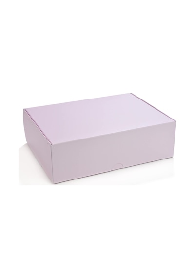 Kurabiye Kutusu Pembe-mavi 23 X 17 Cm 25 Adet
