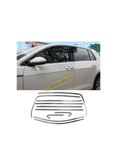 Vw Golf 7 - 7.5 Krom Cam Çerçevesi Set 2013-2020 10 Parça