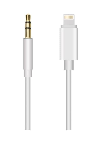 Apple Uyumlu iPhone 7 8 X Max 11 12 Pro Lightning To Aux Kablo 1mt Araç Müzik Kulaklık Ses Aux Dönüştürücü