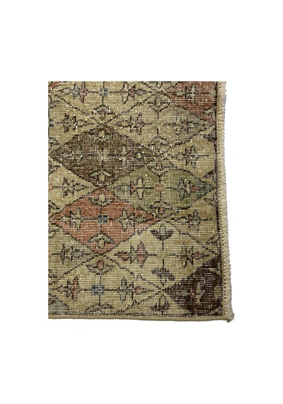 Bohem Stil Vintage Halı Özel Tasarım Anadolu Koleksiyonu Çok Renkli