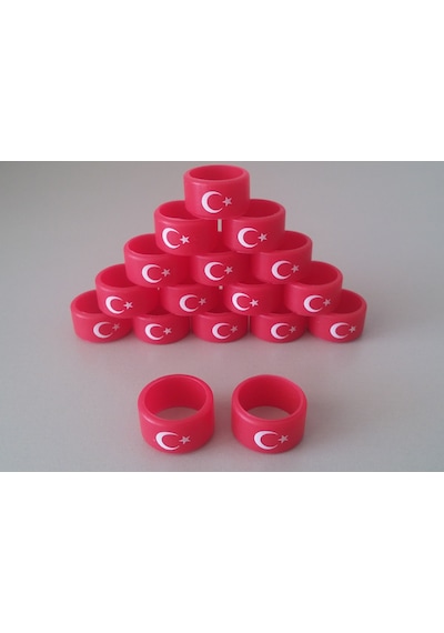 10 Adet Ay Yıldız Silikon Lastik Bant.Vape Band 22 Mm Vape Bant