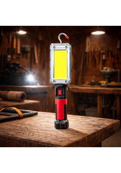 Tr Askılı Taşınabilir Şarjlı El Feneri 60 W 1200 Lümen Usb Şarjlı Manyetik Mıknatıslı Güçlü Işık