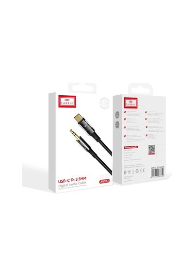 Aux53 1m Type-c To 3.5mm Dijital Aux Kablo - Siyah 400117 Diğer
