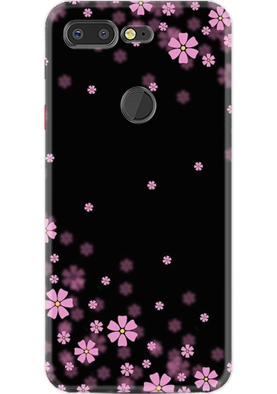 General Mobile Gm 9 Pro Kılıf Silikon Black Flowers 1391