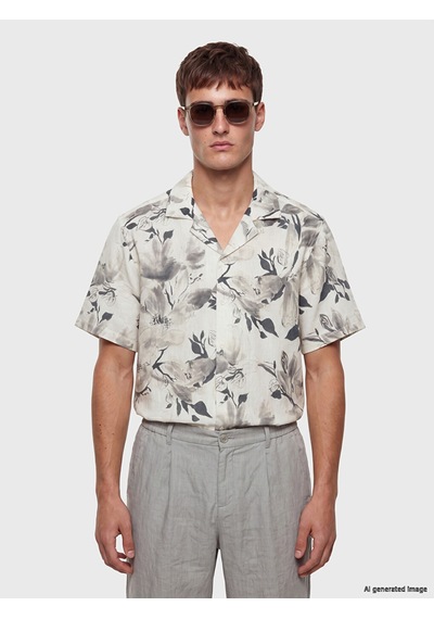 Lcw Vision Gri Regular Fit Desenli Erkek Gömlek